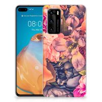 Huawei P40 TPU Case Bosje Bloemen