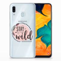 Samsung Galaxy A30 Telefoonhoesje met Naam Boho Stay Wild