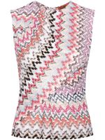 Missoni haut en maille à motif zigzag - Rose