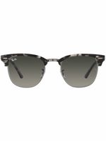 Ray-Ban lunettes de soleil Clubmaster à monture en D - Gris