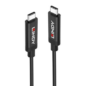 LINDY USB-kabel USB 3.2 Gen2 (USB 3.1 Gen2) USB-C stekker, USB-C stekker 5.00 m Zwart 43308