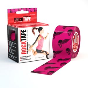 RockTape(5cm x 5m) roze skull