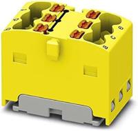 PHOENIX CONTACT PTFIX 6X1,5 YE verdelerblok, intern brugd, 450 V, 17,5 A, aantal aansluitingen 6, doorsnede 0,14 mm²-2,5 mm², AWG: 26-14, breedte 12,5 mm, hoogte 17,7 mm, geel, 20 stuks