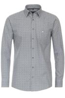 Casa Moda Comfort Fit Overhemd blauw/wit, Motief