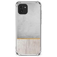 Samsung Galaxy A03 Stevig Telefoonhoesje Wood Concrete