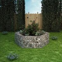 Gabion plantenbak verhoogd zeshoekig 160x140x50 cm Gabion plantenbak verhoogd zeshoekig 160x140x50 cm