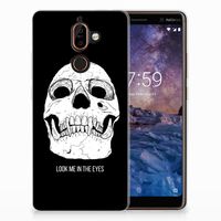 Silicone Back Case Nokia 7 Plus Skull Eyes - thumbnail