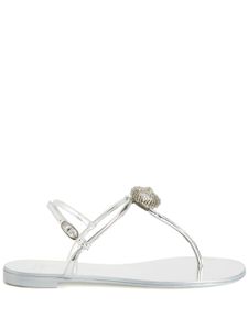 Giuseppe Zanotti sandales Emmylou en cuir - Argent