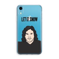 Let It Snow: iPhone XR Transparant Hoesje