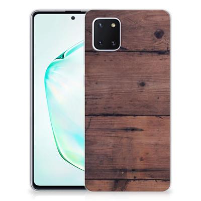 Samsung Galaxy Note 10 Lite Bumper Hoesje Old Wood Samsung Galaxy Note 10 Lite Bumper Hoesje Old Wood