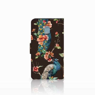 Nokia 2.1 (2018) Telefoonhoesje met Pasjes Pauw met Bloemen Nokia 2.1 (2018) Telefoonhoesje met Pasjes Pauw met Bloemen