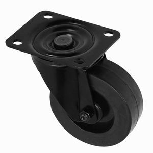 Adam Hall 372151 BLK zwenkwiel 100mm ongeremd zwart