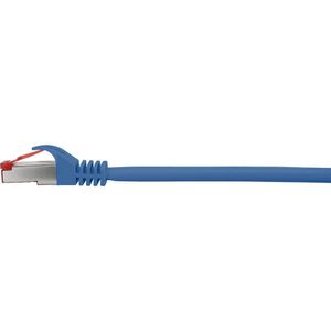 Renkforce RF-4737384 RJ45 Netwerkkabel, patchkabel CAT 6 S/FTP 0.15 m Blauw Snagless, Vergulde steekcontacten, Vlambestendig 1 stuk(s)