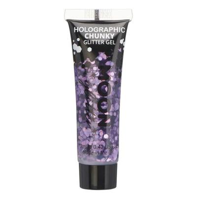 Moon Creations chunky glittergel holographic paars 12ml