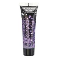 Moon Creations chunky glittergel holographic paars 12ml