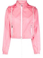 Moncler veste à lien de resserrage - Rose