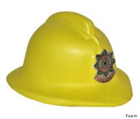 Gele brandweerhelm kind foam