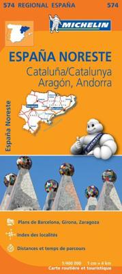 Michelin Wegenkaart 574 Spanje Noordoost - Catalunya, Aragón, Andorra - Paperback (9782067184220) Michelin Wegenkaart 574 Spanje Noordoost - Catalunya, Aragón, Andorra - Paperback (9782067184220)