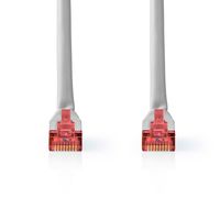 Nedis CAT6 Netwerkkabel | RJ45 Male | RJ45 Male | SF/UTP | 3.00 m | Rond | PVC | Grijs | Label - CCGL85220GY30