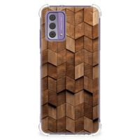 Stevig Telefoonhoesje voor Nokia G42 Wooden Cubes