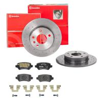 Remmenset, remschijf BREMBO, Remschijftype: Geperforeerd, Inbouwplaats: Achteras: , u.a. für Vauxhall, Opel, Chevrolet - thumbnail