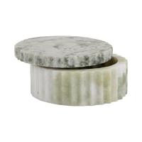 Present Time [DL] Himalayan groene marmeren kom met deksel