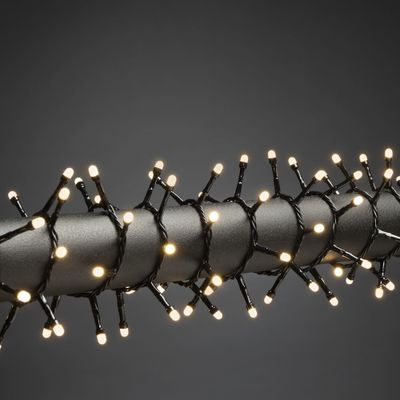 Konstsmide 3876-130 Lichtketting Binnen Energielabel: E (A - G) werkt op het lichtnet Aantal lampen 400 LED Warmwit Verlichte lengte: 8.78 m Frosted