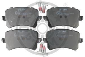 Remblokkenset, schijfrem OPTIMAL, Inbouwplaats: Achteras: , u.a. fÃ¼r VW, Seat, Skoda, Audi