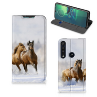 Motorola G8 Plus Hoesje maken Paarden - thumbnail