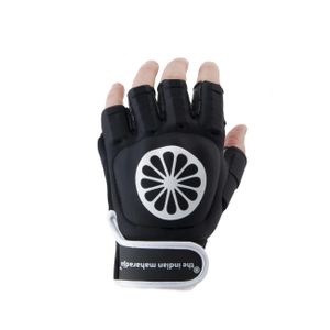 The Indian Maharadja Glove Shell Half Finger Links - Zwart