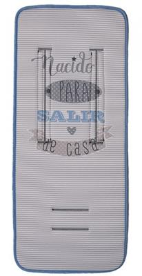 Gamberritos inlegkussen kinderwagen de casa 80 x 35 cm grijs