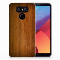 LG G6 Bumper Hoesje Donker Hout
