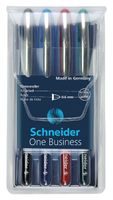 Rollerpen Schneider One Business set ÃƒÆ' 4 stuks 0.6mm assorti