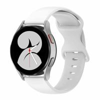 By Qubix - Compatible met Garmin Venu/Sq / Sq2 / 2 plus - Solid color sportband - Wit - Compatible Garmin bandje - Bandbreedte: 20mm