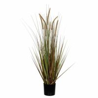 Mica Decorations - gras kunstplant - groen/bruin - H120 x D45 cm   - - thumbnail