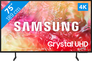 Samsung 75" Crystal UHD Smart TV DU7100 (2024)