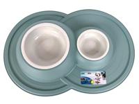 Happy Pet Mad About Pets Voerbak/Drinkbak Volcano Dubbel Salie Groen 49X33X6 CM 230/600 ML