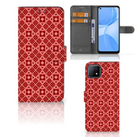 OPPO A73 5G Telefoon Hoesje Batik Rood