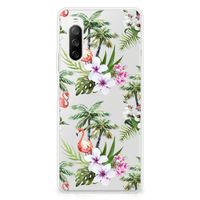 Sony Xperia 10 III TPU Hoesje Flamingo Palms