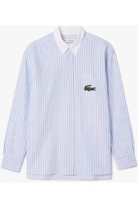 Lacoste Regular Fit Overhemd lichtblauw, Gestreept