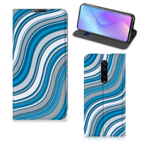 Xiaomi Mi 9T Pro Hoesje met Magneet Waves Blue - thumbnail