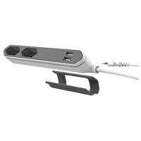 Allocacoc PowerBar – Stekkerdoos – USB-A – Verlengsnoer – Grijs