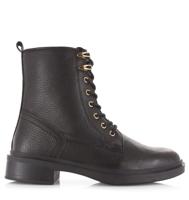 Remix Boots 13825 Zwart Leer Veterboots Dames