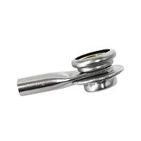 QUADRIOS GmbH ESD dubbele adapter banaanstekker - drukknop 10 mm buitendeel en binnendeel professionele antistatische accessoires, 1903EC100