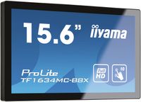 Iiyama ProLite TF1634MC-B8X LED-monitor Energielabel F (A - G) 39.6 cm (15.6 inch) 1920 x 1080 Pixel 16:9 25 ms DisplayPort, VGA, HDMI, USB IPS LED - thumbnail