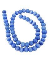 Parelmoer Blauw Kralen Streng - Gekleurd (7 mm)