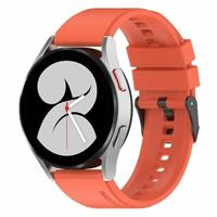 By Qubix - Siliconen gesp bandje - Oranje - Compatible met Garmin Vivoactive 6 / Vivoactive 5 / Vivoactive 3 - Compatible Garmin bandje - Bandbreedte: 20mm