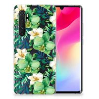 Xiaomi Mi Note 10 Lite TPU Case Orchidee Groen - thumbnail