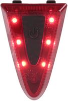 Mighty achterlicht fietshelm Move zwart/rood