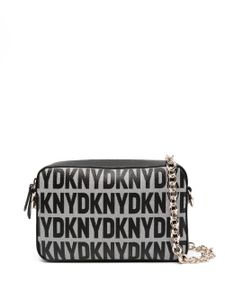 DKNY sac à bandoulière Sara à logo imprimé - Noir